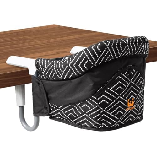 MTWML Hook On High Chair, Collapsible Portable Table Seat with Carry Bag