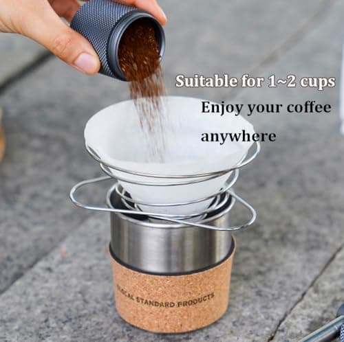 MERMOO YILAN Compact Pour Over Coffee Dripper for 1~2cups with Storage Bag — view 4