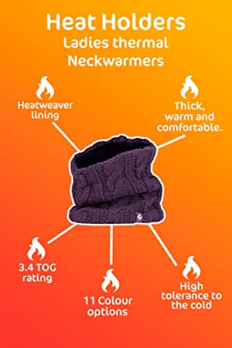 HEAT HOLDERS - Women's Thermal Winter Neck Warmer - 3.5 tog - One size (Purple) — view 5