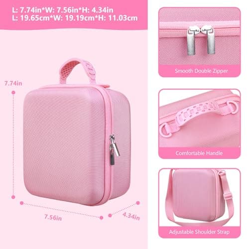 Supmay Travel Case for Canon EOS 2000D/1200D/4000D/1100D DSLR Camera, Pink — view 4