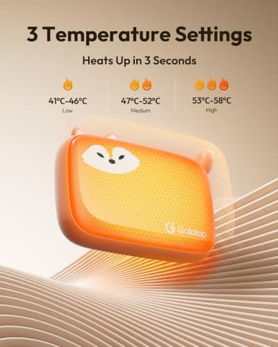 Gaiatop Rechargeable Hand Warmers 2-Pack, 1.6 cm Ultra-Slim Fits in Gloves — view 5