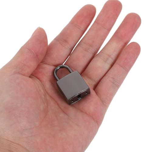 SOLUSTRE 6 Pack Mini Luggage Padlocks with Keys, Zinc Alloy Square Travel Locks for Backpacks and Toolboxes, Simple Space-Saving Design for School or Office Use — view 4
