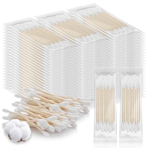 50 Cotton Swabs Travel Size,Individually Wrapped Cotton Swabs Bulk