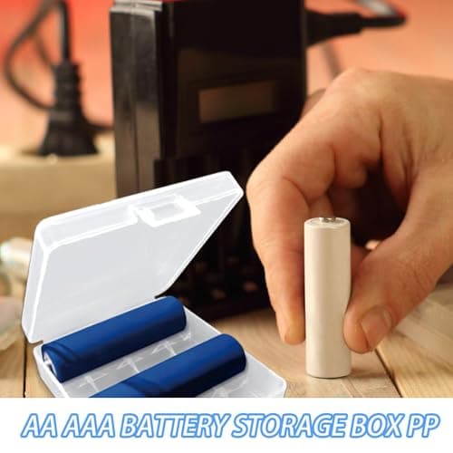 Battery Storage Box Clear Dust-Proof Portable Transparent Stackable Compact — view 6