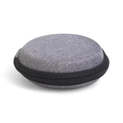 AKORD Hard Carrying Case Bag for Earphones, Grey