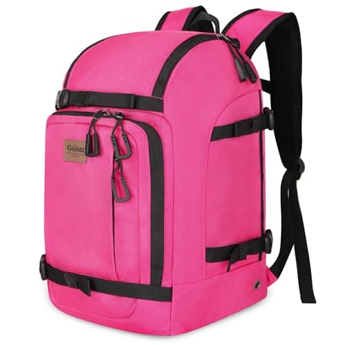 Goloni 50L Ski Backpack, Water‑Resistant Ski Boot Bag,Rose