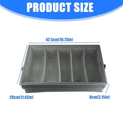 Folding cutlery tray with transparent panels, stackable design — view 3