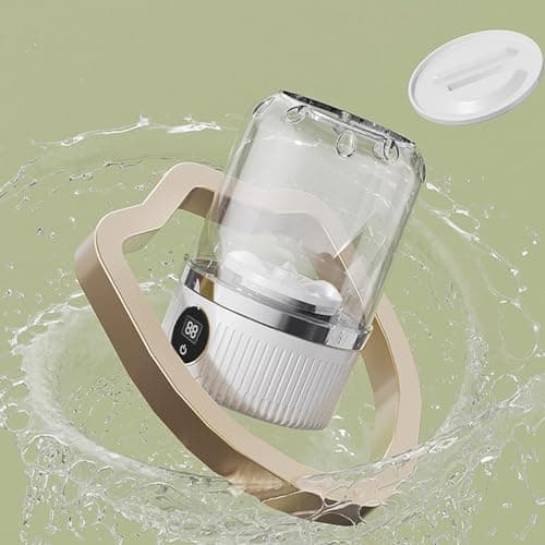 Mini Underwear Washing Machine – Wireless Portable Socks Washing Machine with Rechargeable Battery, Compact and Automatic Lingerie Cleaner for Bras, Underwear, Travel, Dorm and RV — view 2