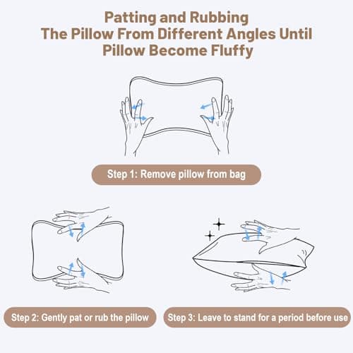 vocheer Small Pillow with Removable Cover, 28*17 cm Tiny Travel Pillow 1PC — view 4