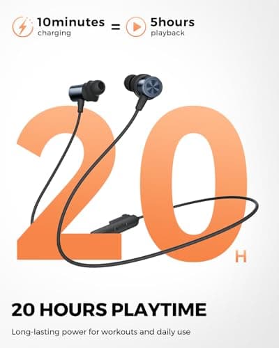 truefree HD-200 Wireless Earbuds, Neckband Bluetooth 6.0 Headphones — view 4