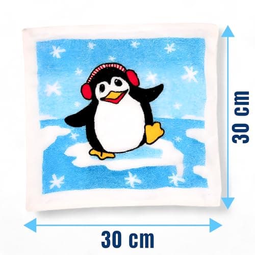 MIJOMA Magic Hand Towels Winter Penguin Set of 4 Cotton 30 x 30 cm — view 5