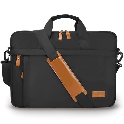 ESTARER Laptop Bag 17.3 Inch Large Nylon Briefcase Men for Work, College, Travel, Office
