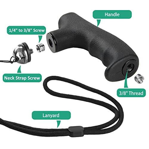 Rigych Monopod Adapter Walking Stick Cane Handle with Waist Bag Set for Trekking Pole Hiking Climbing Photography — view 3