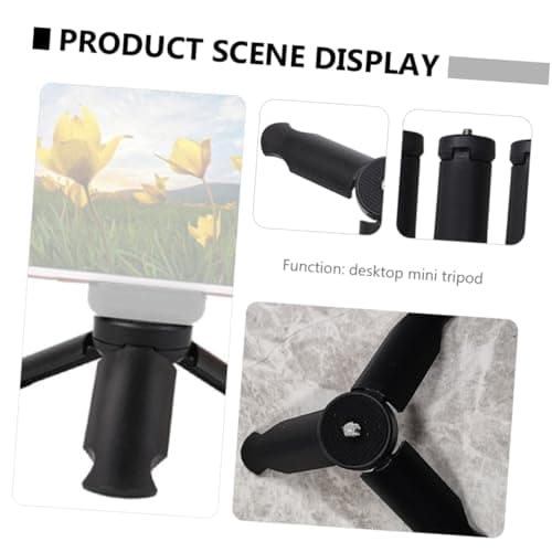 8 Pack Foldable Phone Tripod with 1/4 Inch Screw Abs Holder — view 6