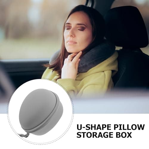 Travel Neck Pillow Storage Bag, Waterproof EVA Zipper Case — view 3