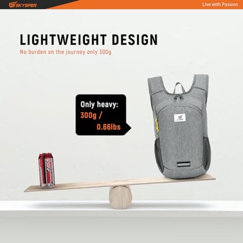 SKYSPER 10L Hiking Backpack Lightweight Packable Back Pack Small Travel Daypack for Women Men Foldable Outdoor Rucksack — view 2