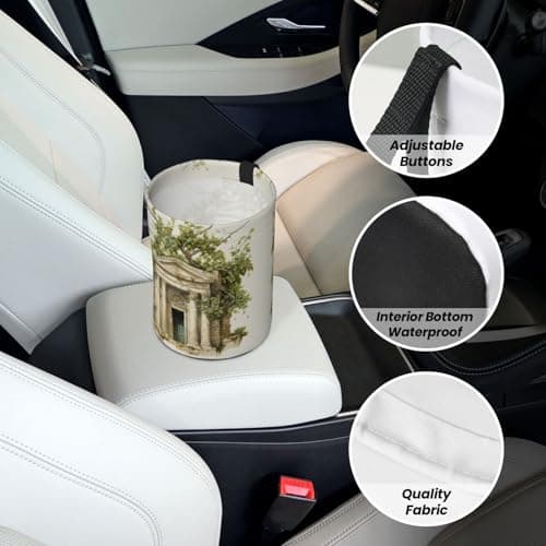 MDATT Antique Building With Roman Olive Branch And Greek Car Trash Can Leak-Proof Organizer For Long Road Trips And Family Vacations — view 6