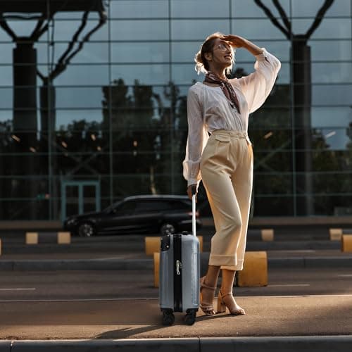 LUGG 15 Inch Skywander Lightweight Underseat Cabin Bag – EasyJet Approved Carry-On Suitcase, Durable ABS Hard Shell, Smooth Double Spinner Wheels, Water-Resistant & Compact Travel Luggage (45x34x20cm) — view 6