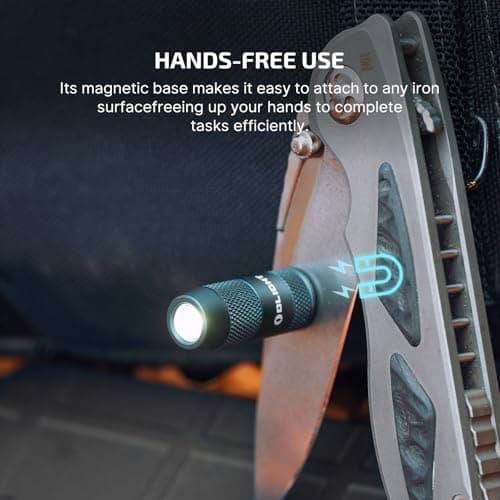 OLIGHT IMINI 2 Keychain Light 50 Lumens EDC Rechargeable Mini Torch, Magnetic Base Lamp with Integrated USB Plug, High Performance Compact LED Flashlight for Daily Carry (Dream Blue) — view 4