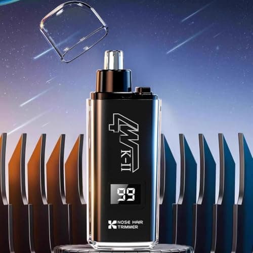 Rechargeable Nose Hair Trimmer with LED Digital Display — view 3