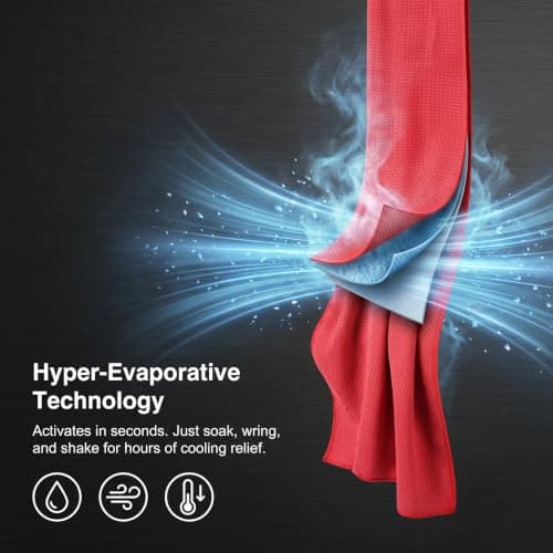 Microfiber Sports Sweat Towel, 10 PCS Cooling Towel, 100×30cm(10 Colours） — view 6