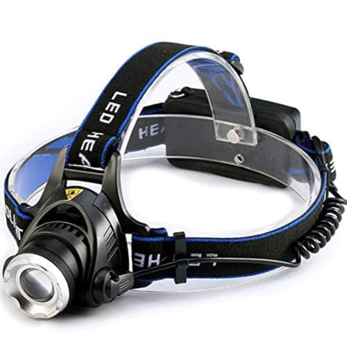 GRACETOP Green Light Head Torch, Green LED Headlamp with Green Light Headlight High Lumens & Zoomable 3 Modes USB Rechargeable Head Torch Green for Night Vision Camping Hiking Fishing — view 4