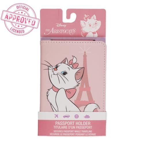 Disney Aristocats Cat Eiffel Tower Pink Travel Accessory Passport Holder for Holidays, Airport — view 2