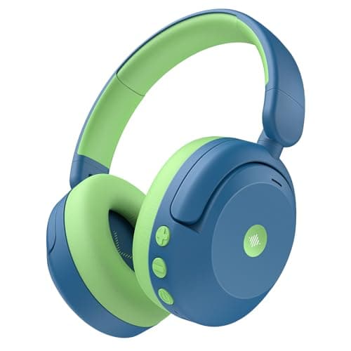 iClever BTH20 Active Noise Cancelling Headphones for Kids Airplane Travel