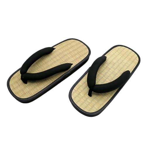 Baokuan Traditional Japanese Tatami Straw Sandal Zori Non Slip Lightweight Indoor Summer Beach Sandals Woven Straw Bamboo Slippers — view 4