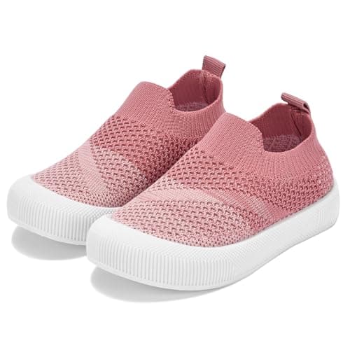 Baby Shoes Mesh Breathable Non-Slip First Walking Shoes for Girls Infant Prewalker Soft Sneakers(Pink, tag22/18-24 Months) — view 3