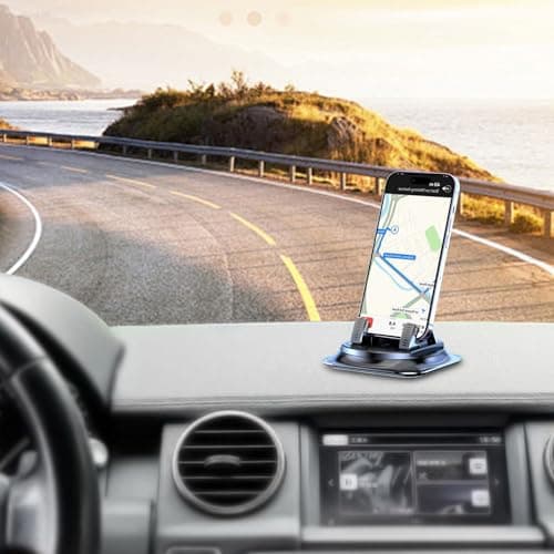 In-Dash Phone Holder - Mobile, Grey, Vehicle Interior Mount, Solid Base | Secure Hands-free Car Attachment Clip, Travel Accessory, Object Unit, In — view 4