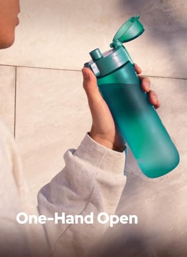 Opard Zip 600ml Plastic Water Bottle Dishwasher Safe, Leakproof Flip-Top Lid, BPA Free Tritan, Wide Mouth Reusable Kids Water Bottle for School Hiking Commuting Outdoor Travel and Gym — view 6