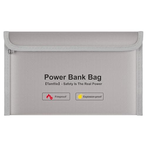 Tamfile Fireproof Electronics Accessories Organiser Bag, Explosion-proof
