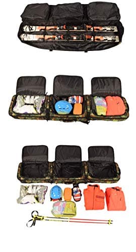 TentHome Fully Padded Snowboard Bag with Wheels Large Multi-Compartment Ski Boots and Helmet Bag Perfect for Travel (146CM) — view 5
