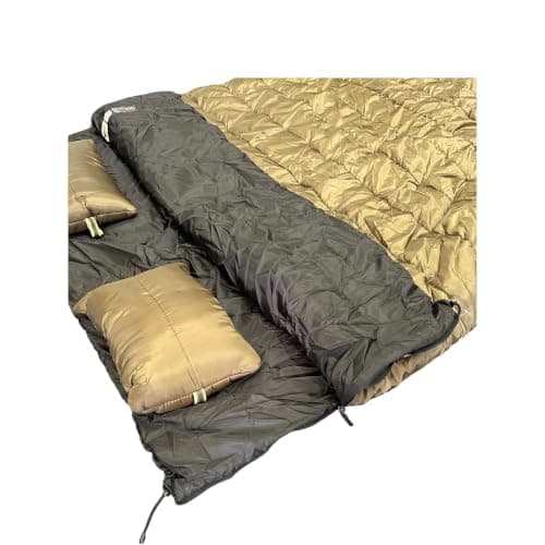 Roxform Double Sleeping Bag with Twin Pillows for Camping & Fishing — view 6