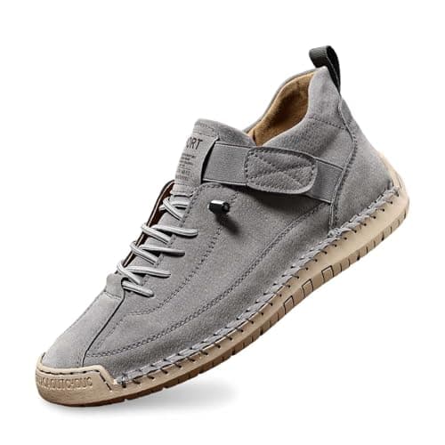 Casual Hiking Shoes for Hand Everyday - Flexible Soft Sole Comfortable Flat Slippers Breathable Design for Travel Leisure Spontaneous Activities, gray, 8 UK