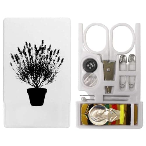 Azeeda 'Lavender Silhouette' Mini Travel Sewing Kit (SE00050536)