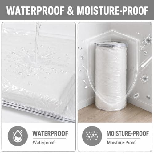 Esoes Vaccine Storage Bags, Extra Large Vacuum Storage Mattress Bags for Moving- Waterproof, Sealable with Zipper, Reusable, No Vacuum Pump (180x85cm) — view 5