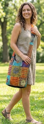 Harrington Marley Boho Hippy Sling Bag Hippie Beach Handbag Shoulder Festival Retro 60's Peace Accessory — view 3