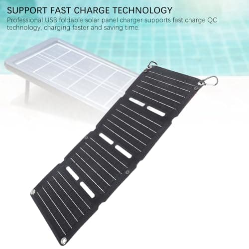 Pissente 40W Foldable Solar Panel, Portable Folding Solar Charger Kit Solar Charger with USB-C USB-A DC Outputs for Phones Power Banks Tablets Camping Hiking Backpacking — view 3