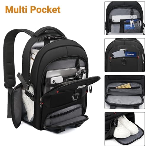 ZYB Laptop Backpack 17.3 Inch Expandable with Shoe Pocket — view 5