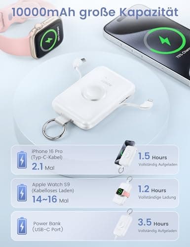 RORRY CharmGo Portable Charger, 10000mAh 20W Fast Charging Power Bank — view 5