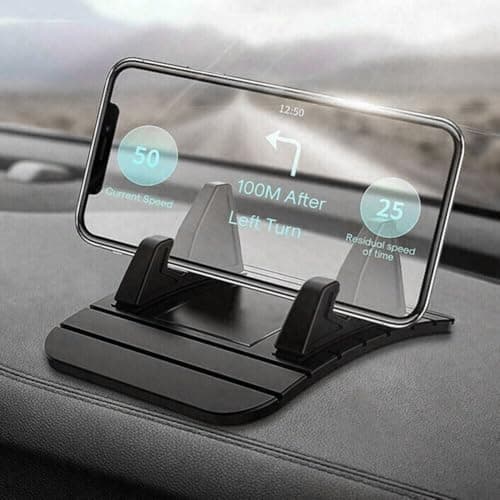 Silicone Dashboard Mat Non Slip Phone Pad Car GPS Holder Stand Anti Slide Mobile Mount Rubber for dash Grip Pad Hands Driving Aid for Office — view 2