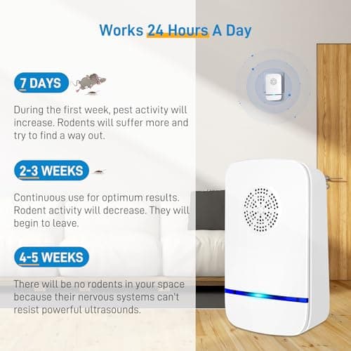 Mouse Deterrent Plug In, 8 Pack Electronic Ultrasonic Pest Repellent for Home Harmless to Pets and Human Ultrasonic Pest Repeller for Mouse, Anti, Rat, Spider, Rodent, Fly, Mosquitoes — view 3