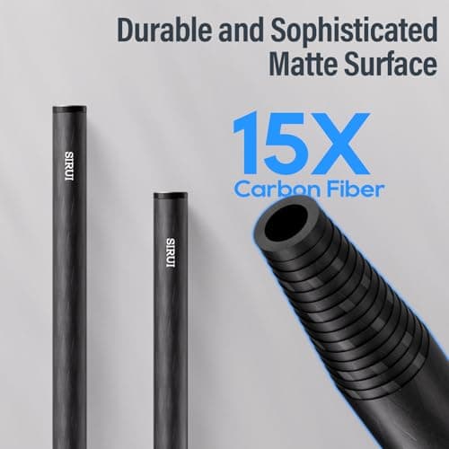 SIRUI Carbon Fiber Rods, Universal 12" Camera Rail Support System, Follow Focus, Shoulder Rig, AM-CR300, Pack of 2 — view 4