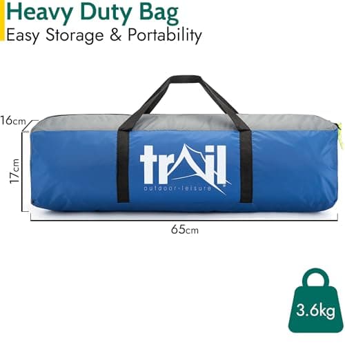 Trail Bracken 3 Man Tent with Porch, L320cm x W210cm x H130cm — view 5