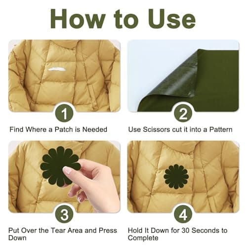 Skystuff 4pcs 10x20cm Nylon Repair Patch, Waterproof Self-Adhesive for Tent — view 4