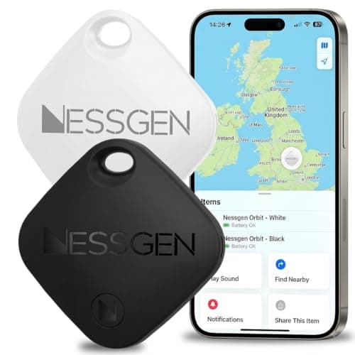 Air Tracker Tags-2 Pack with Cases [Apple MFi Certified] for Apple Find My (IOS Only) - Mix Colour Bundle