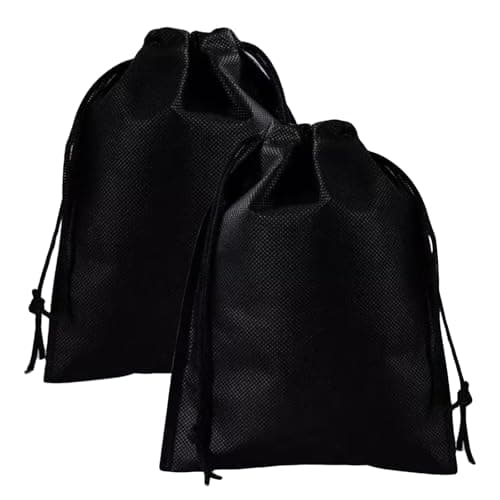Drawstring Storage Shoe Bag,Portable Non-Woven Shoe Packing Clothes Bag,2pc