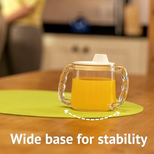 Homecraft Caring Travel Mug, Two Handle Easy Grip, Spill Resistant with Spout Opening for Children, Elderly and Disabled Users, Small Spout — view 4